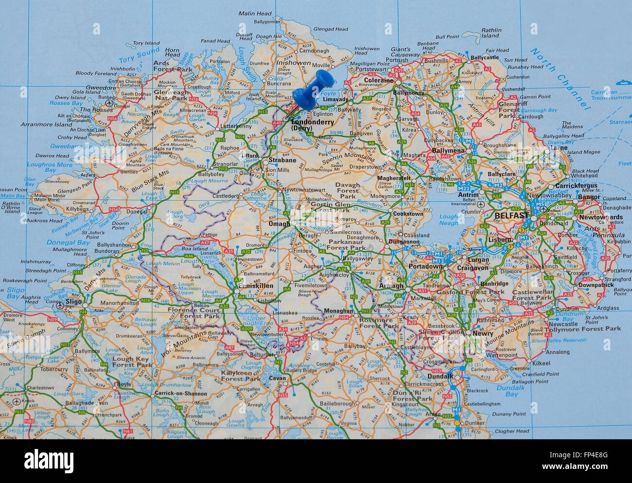 Printable Road Map Ireland