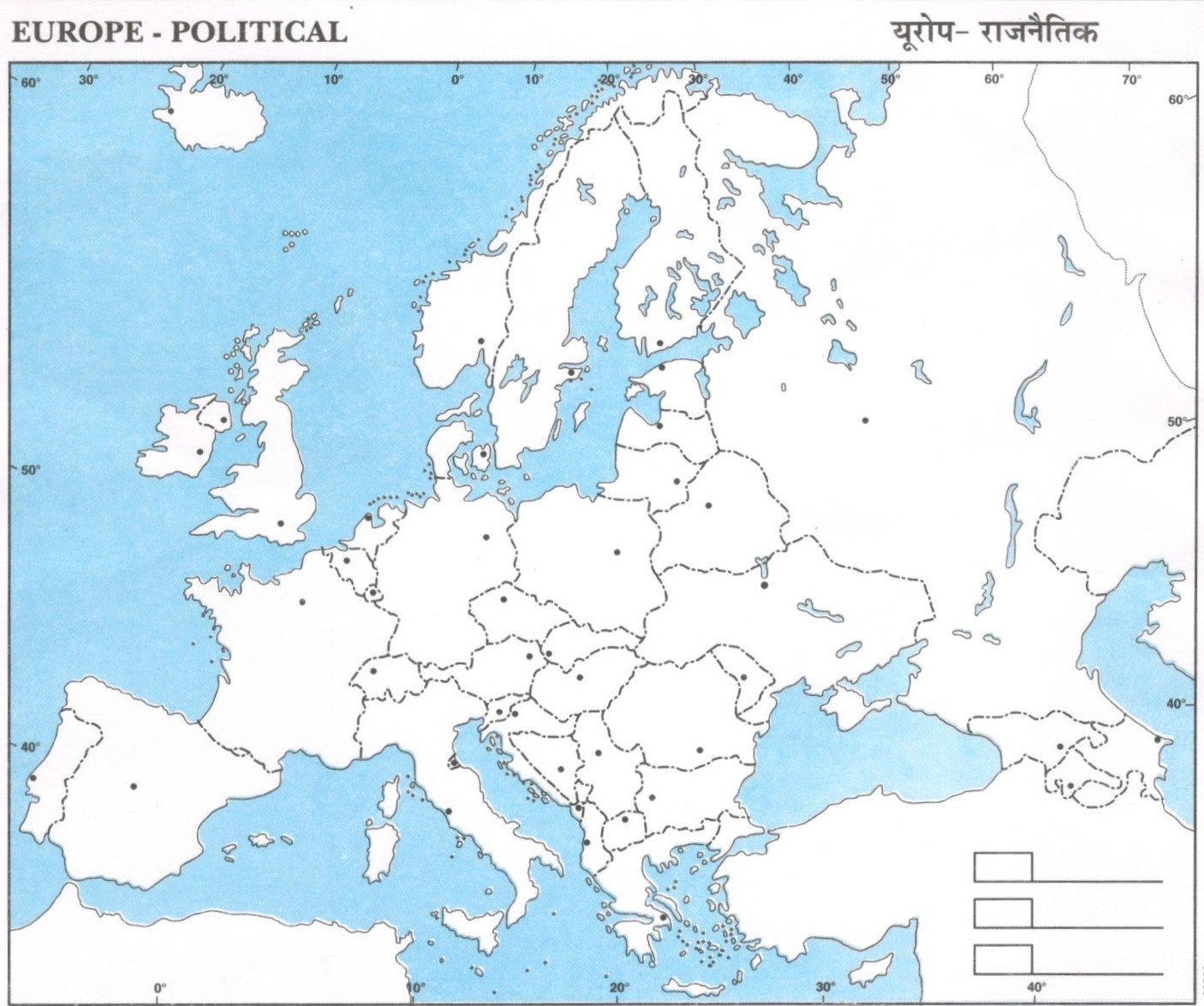 Political Map Of Europe Blank Map Of Europe With Countries And Worksheets Library