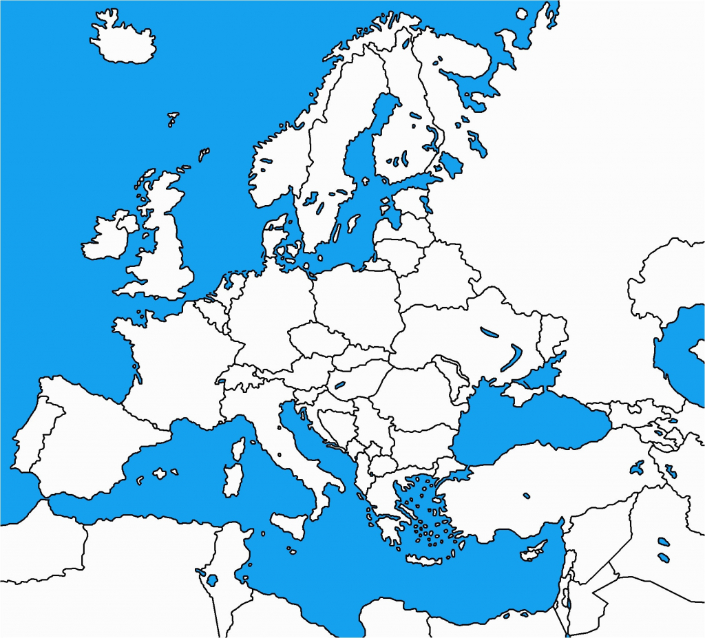 Map Of Europe Black And White Printable
