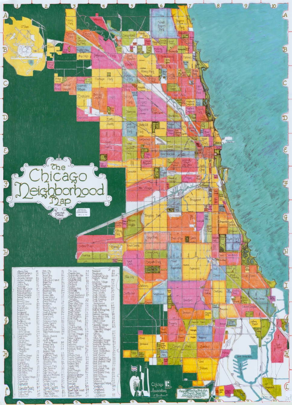 The Chicago Neighborhood Map Rosalind Lyons American Geographical Society Library Digital Map Collection UWM Libraries Digital Collections