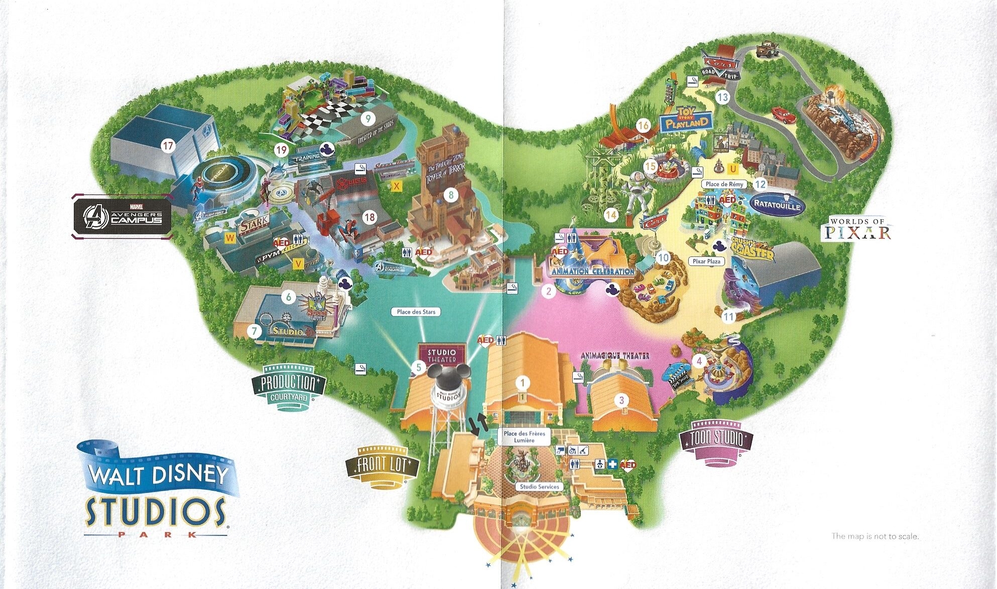 The New 2025 Plan For Disneyland Paris Maps Of The 2 Parks