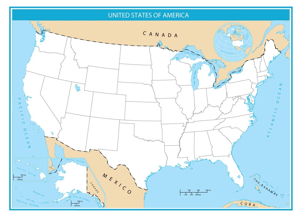 Free Printable Map Of Usa With States And Capitals