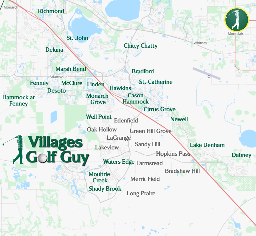 The Villages Neighborhood Maps The Villages Golf Course Maps
