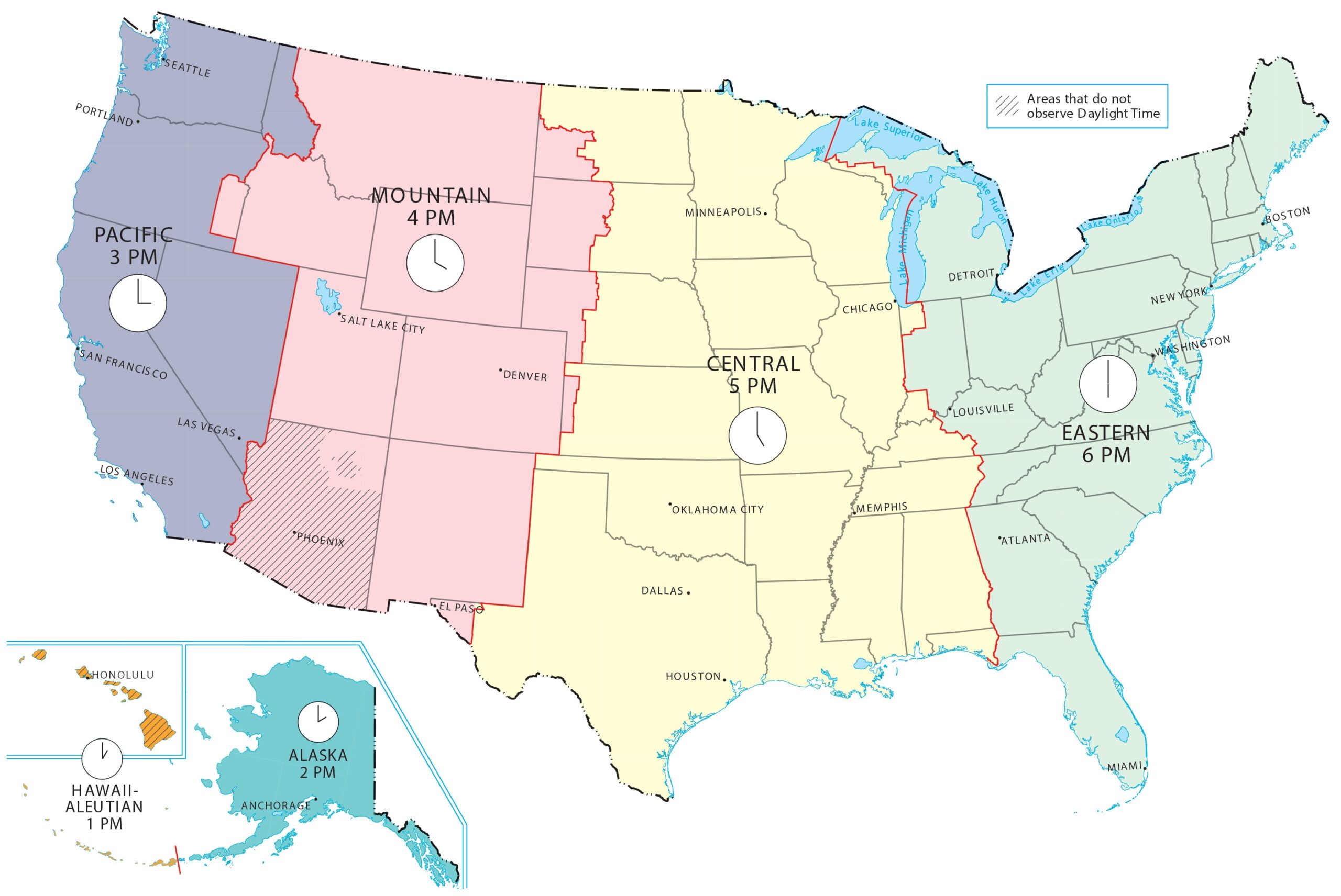 World Map Of Time Zones Printable