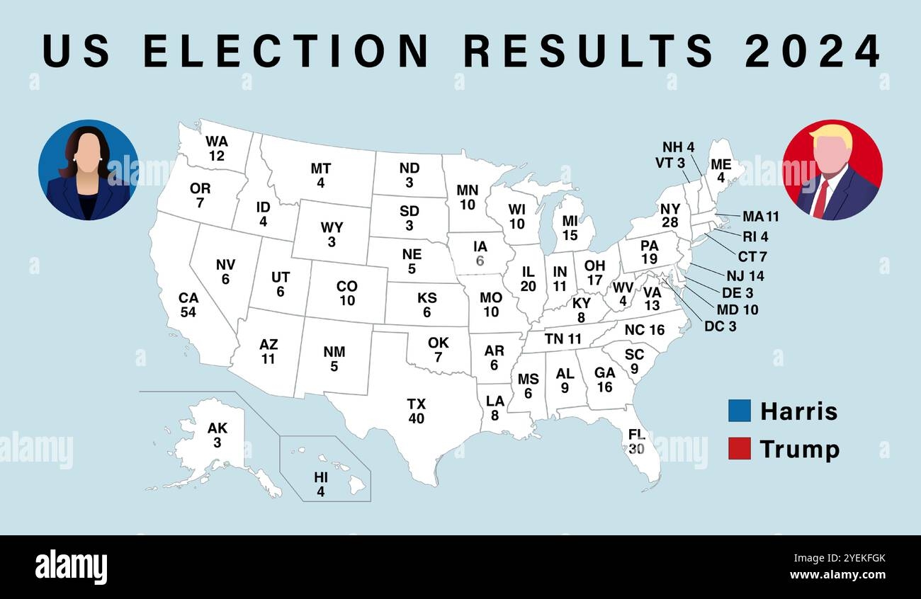 Blank Electoral Map 2025 Printable