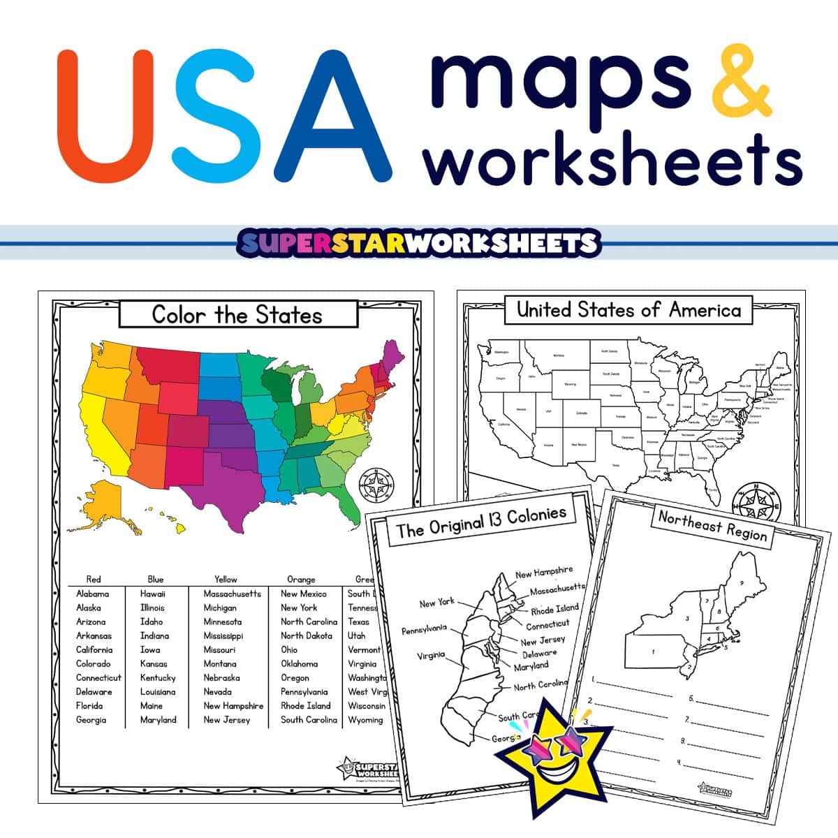 Free Printable Map Of The United States With Capitals
