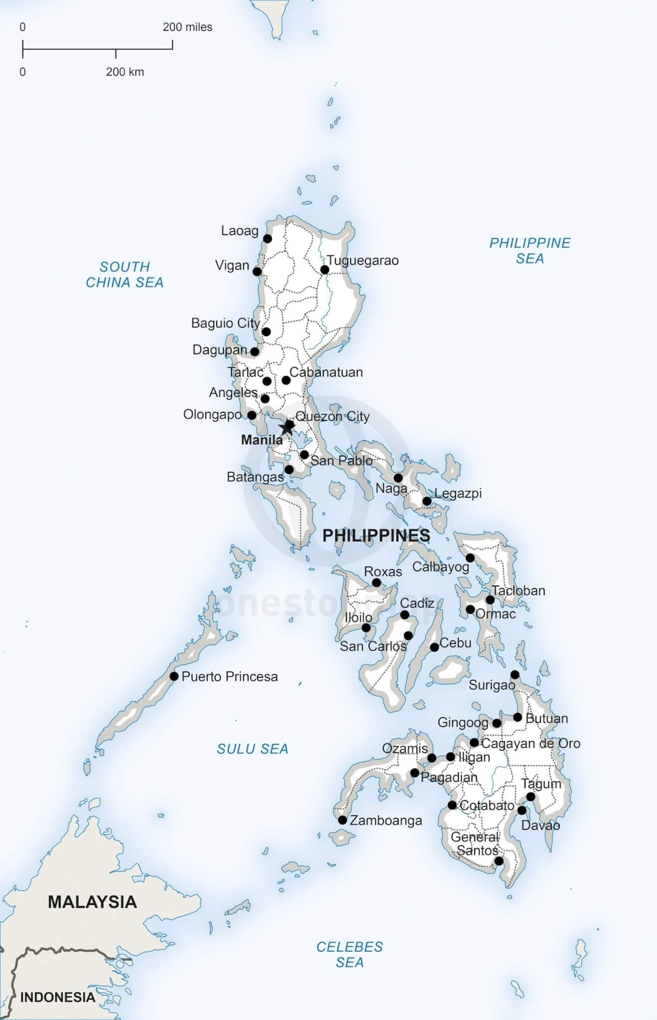 Printable Map Of The Philippines