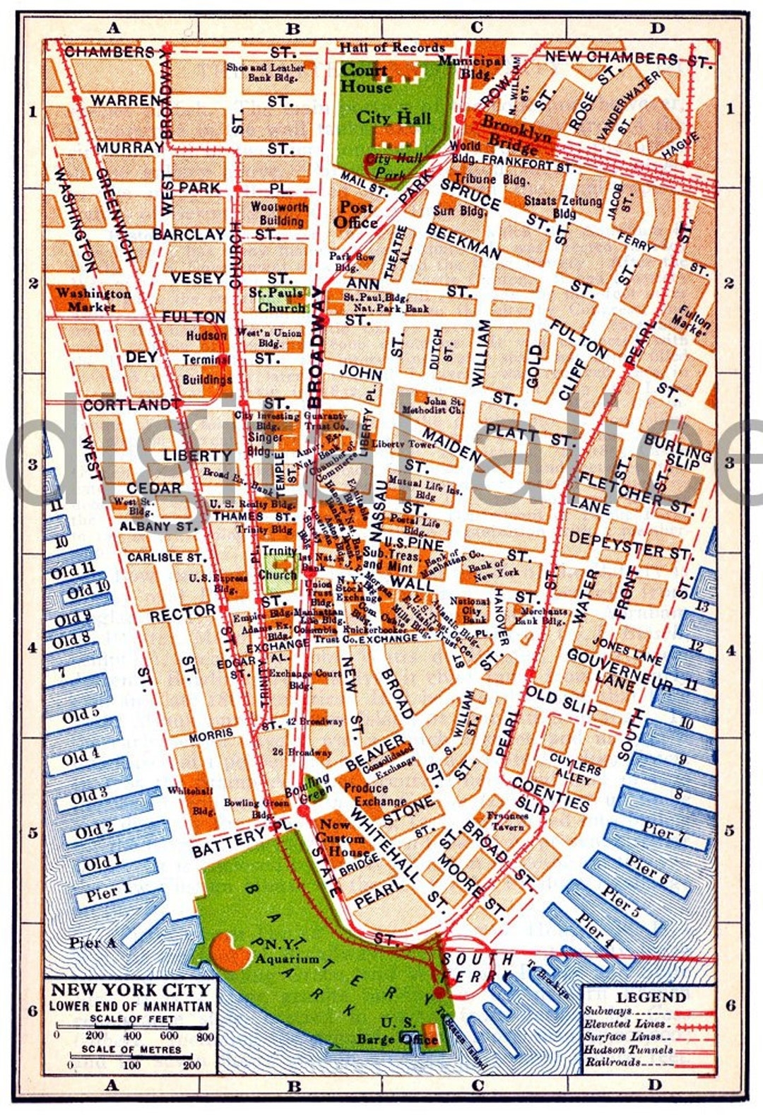 Manhattan Printable Map