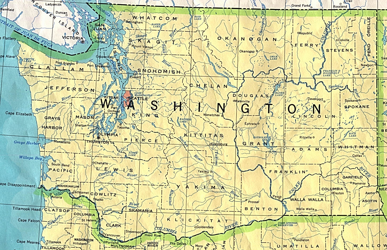 Washington Base Map