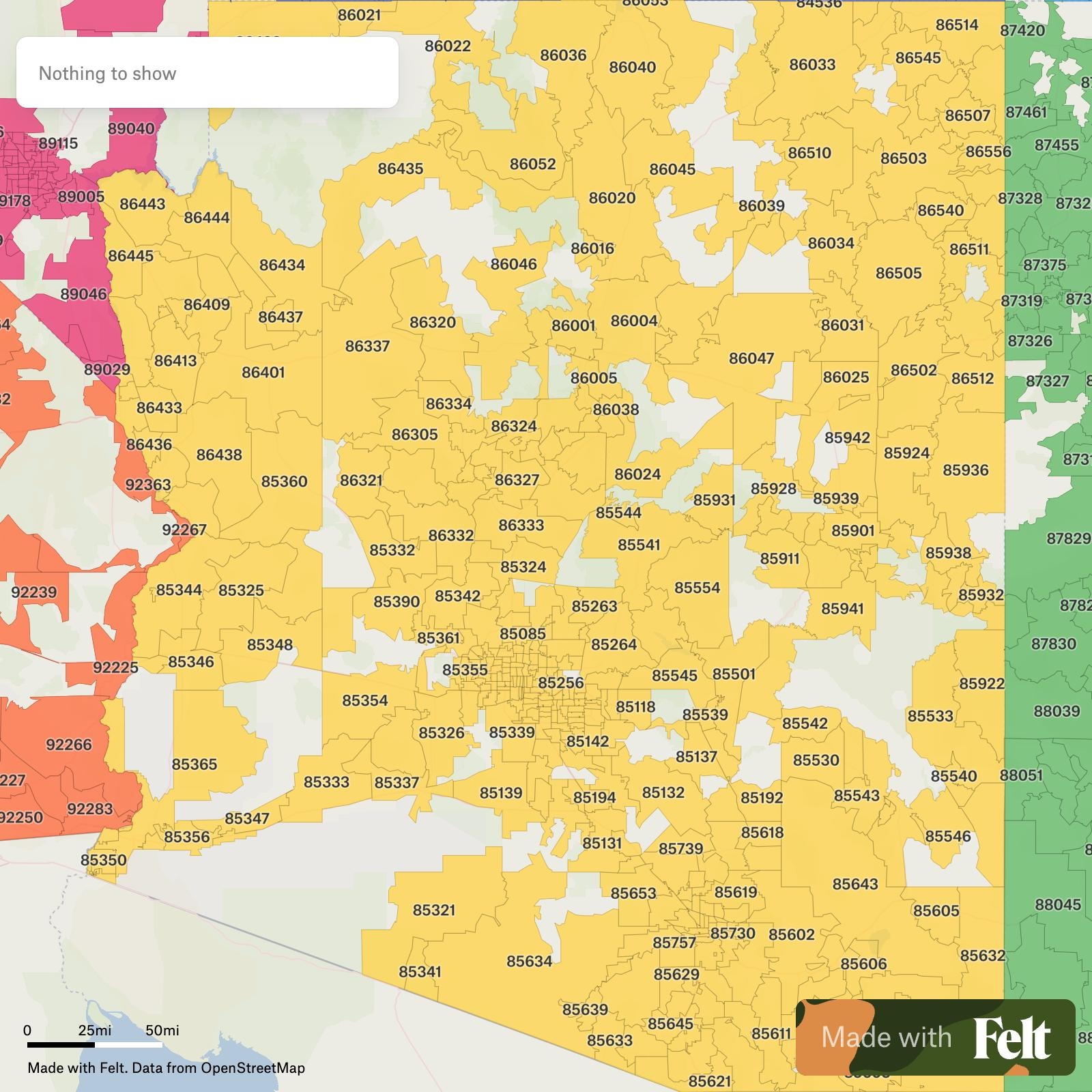 ZIP Codes In Arizona